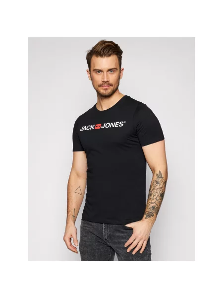 Jack&Jones Majica Jjecorp Logo Slim Fit črna