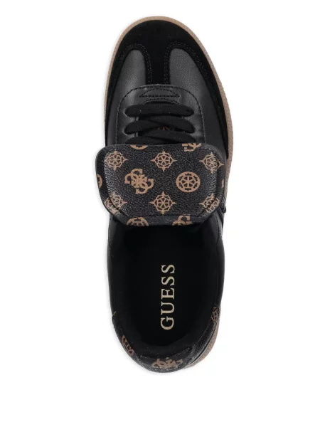Sneakerși Guess cu imagine negru