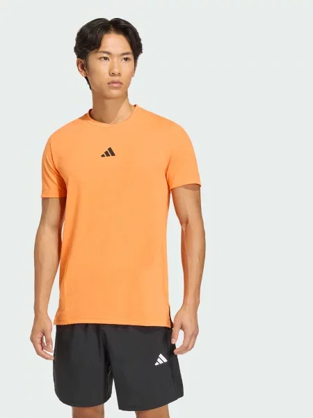 Переработанный футболка Adidas оранжевая