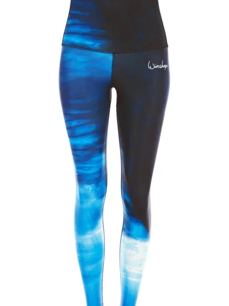 Winshape Športne hlače modra / temno modra bela