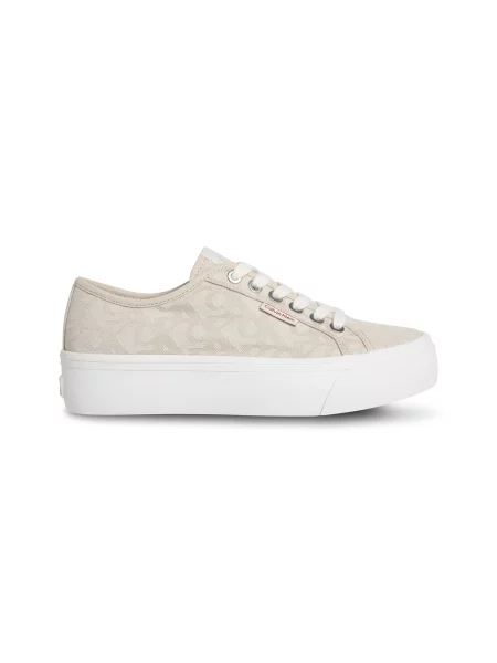 Calvin Klein Jeans Sneakers Vulc Flatf Jacquard Aop bej
