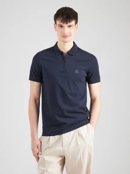 BOSS Tricou polo Passerzip Bleumarin albastru