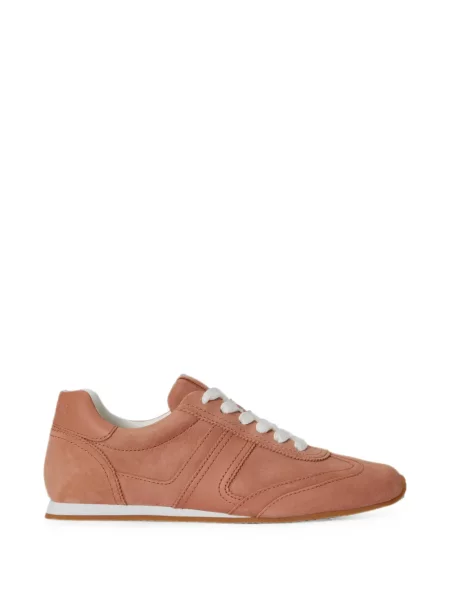 Sneakerși Lauren Ralph Lauren din piele de căprioară roz