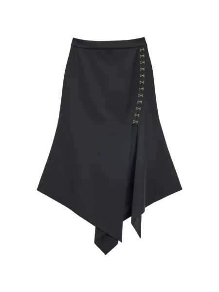 Fustă midi Just Cavalli asimetrică negru