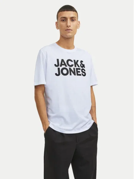 Jack&Jones Tricou Corp Logo alb