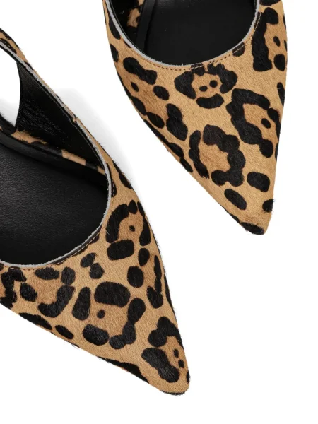 Pantofi cu toc Marciano cu model leopard maro