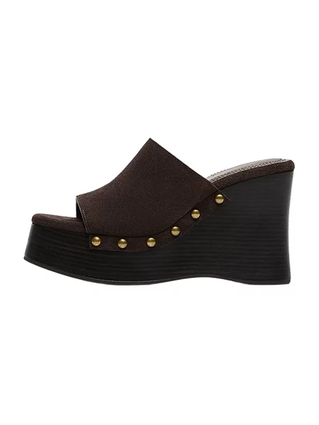 Bershka Saboți ciocolatiu