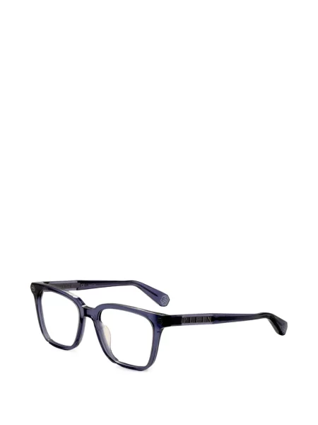 Ochelari de soare Philipp Plein Eyewear cu autograf albastru