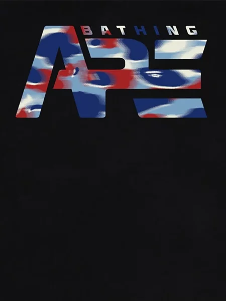 Tricou A Bathing Ape® cu autograf negru