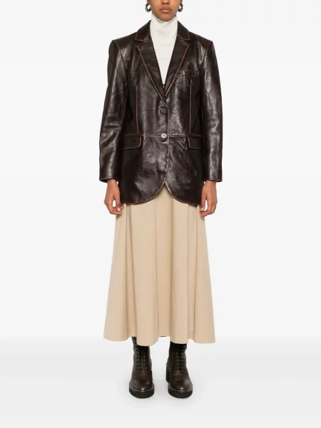 Geanta de piele Michael Michael Kors din piele maro