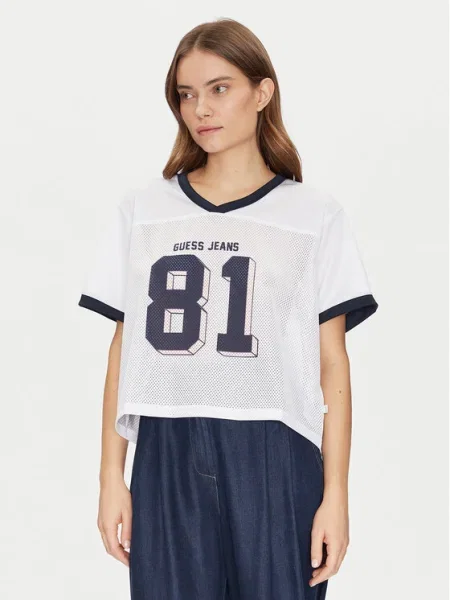 Guess Jeans Tricou alb