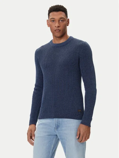 Jack&Jones Pulover Dover Bleumarin albastru