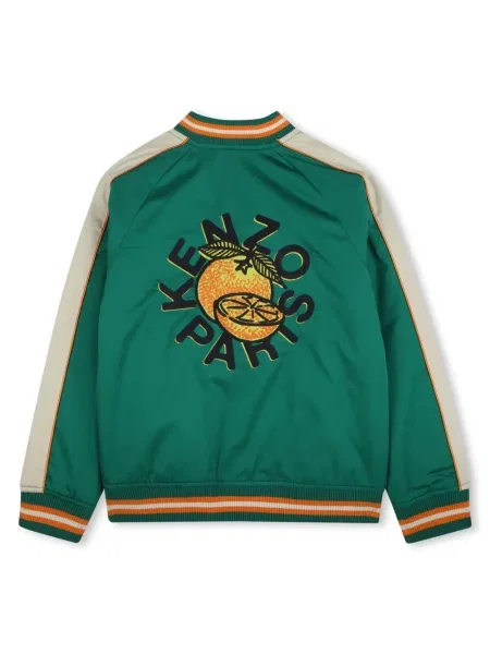Dětska bomber bunda Kenzo zelená