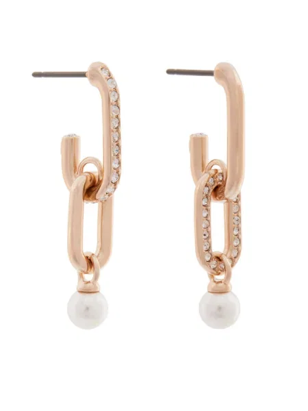 Обеци Swarovski розово