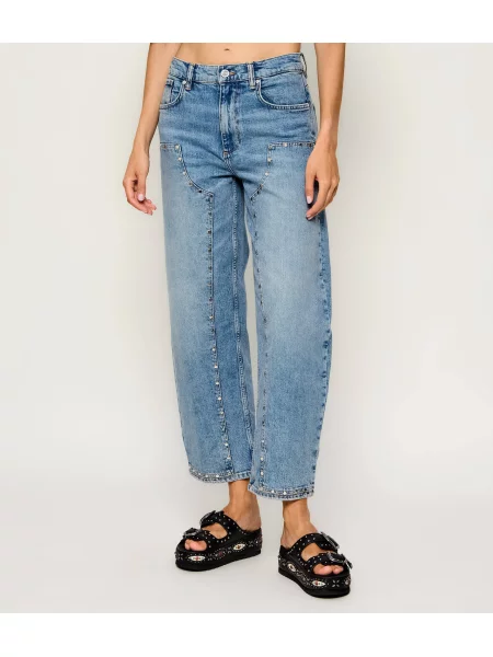 AllSaints Blugi Sadie | Tapered fit albastru