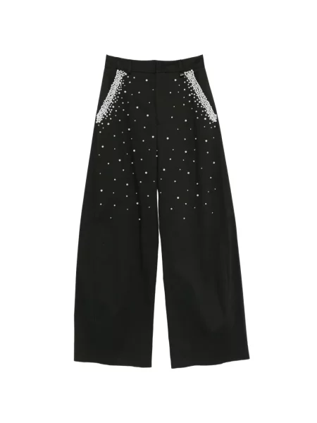 Pantaloni Giuseppe Di Morabito cu perle negru