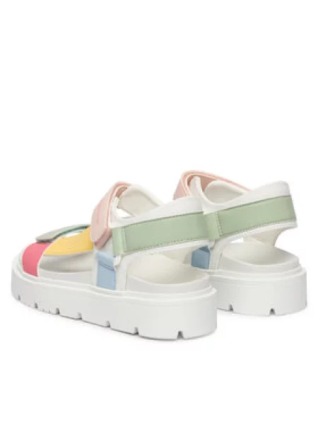 TOMMY HILFIGER Sandály Claire světlemodrá světle zelená / pink žlutá