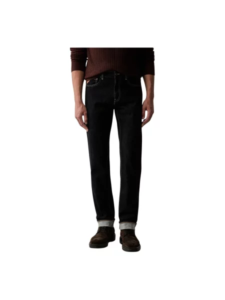 Jeansy straight leg Trussardi niebieskie