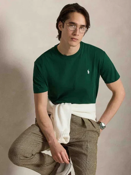 POLO RALPH LAUREN Tricou | Custom slim fit verde