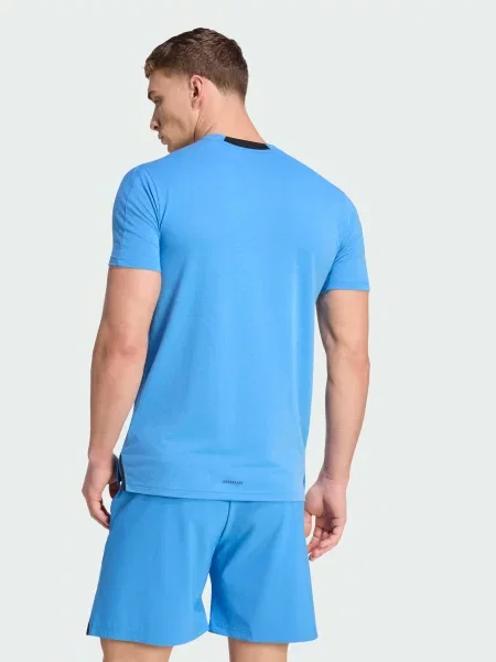 Переработанный футболка Adidas синяя