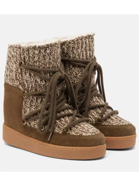 Botine Isabel Marant din piele de căprioară maro