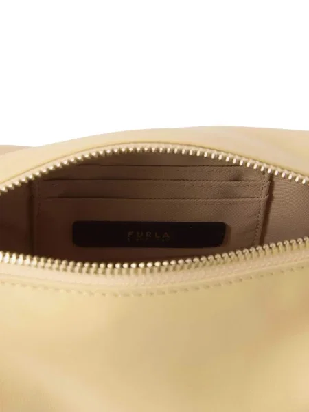 Bőr crossbody táska Furla autogrammal