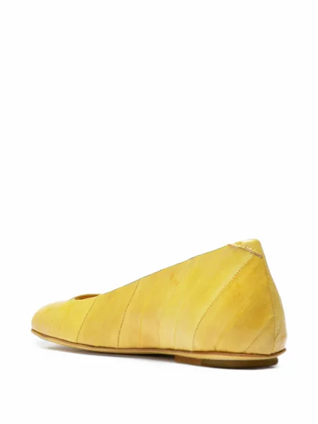Balerini Officine Creative din piele galben