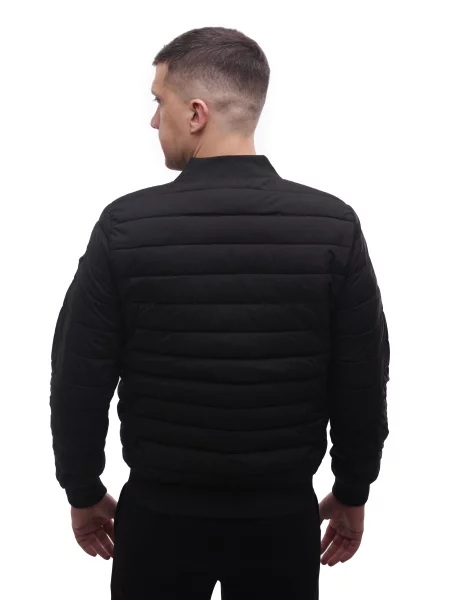 Демісезонна куртка STREAM текстиль/поліестер чорний