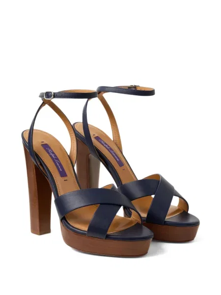 Sandale Ralph Lauren Collection cu platformă albastru