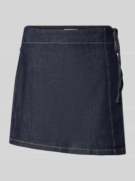 Spódnica mini z dodatkiem w tkaninie stylizowanej na denim model Swantje' Leger By Lena Gercke