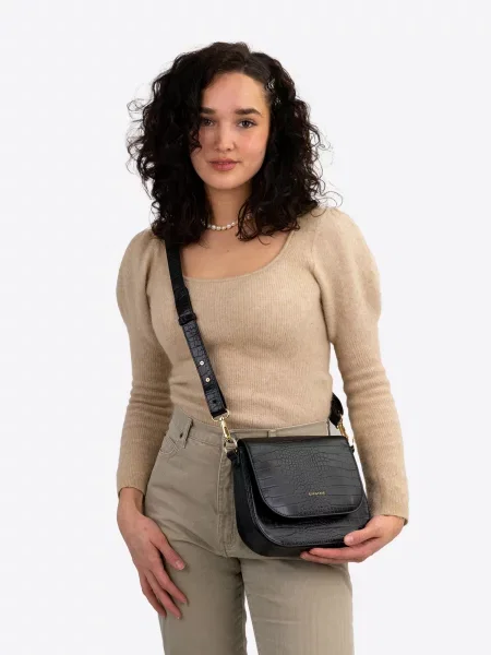Expatrié Geantă de umăr Louise Medium auriu negru