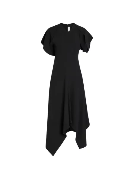 Rochie Victoria Beckham asimetrică negru