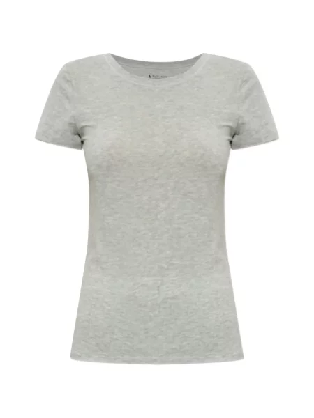 Top Polo Ralph Lauren cu broderie cu dungi tricotate alb