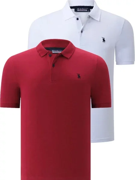 Tricou polo Dewberry alb