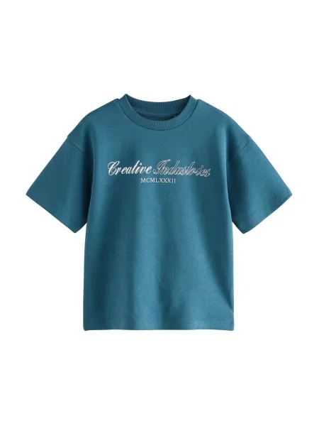 Next Tricou albastru alb