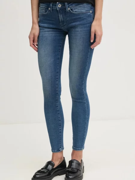 Дънки Pepe Jeans SKINNY JEANS LW SOHO тъмносиньо