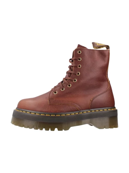 Botki Dr. Martens skórzane brązowe