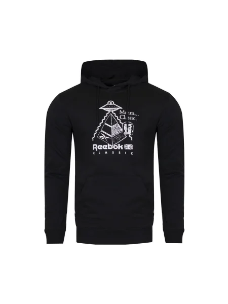 Kapucnis kabát Reebok Sport fekete