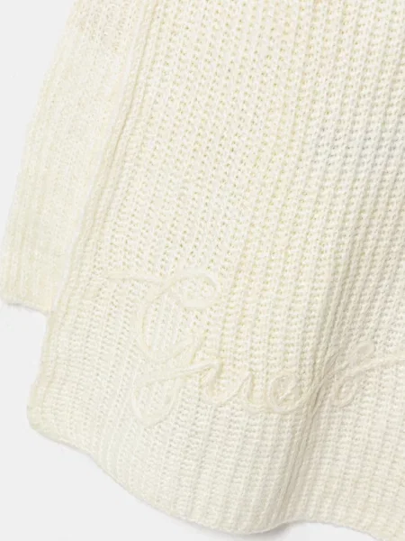 Шарф з домішкою вовни Guess LEXIE однотонний бежевий