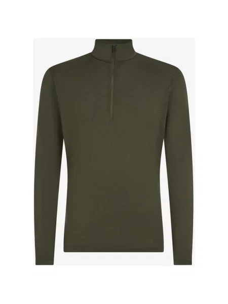 Koszulka z długim rękawem Icebreaker Merino Oasis Half Zip oliwkowy S zielony