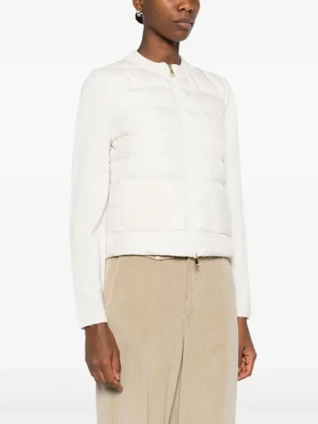 Cardigan Moncler de lână alb