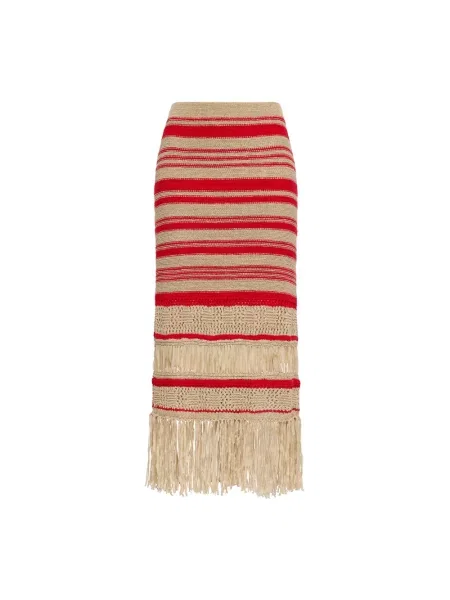Dzianinowa spódnica Maliparmi beżowa
