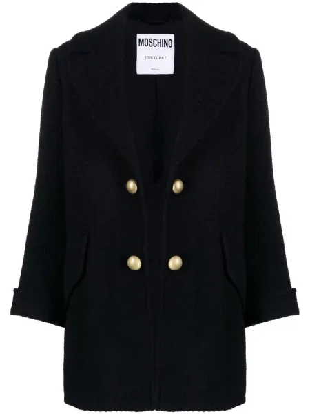 Palton Moschino de lână negru