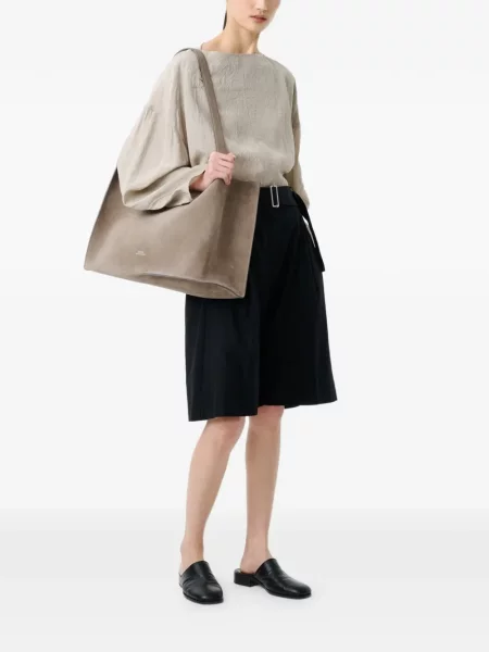 Szorty Studio Nicholson plisowane czarne