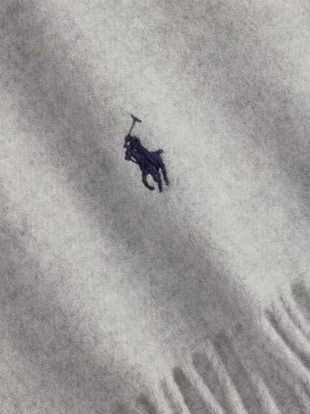 Vlněné šněrovací ponožky Polo Ralph Lauren s třásněmi modré
