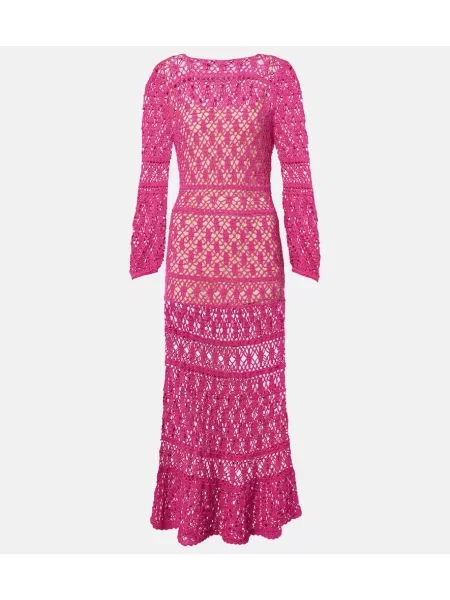 Rochie maxi Anna Kosturova de costum roz