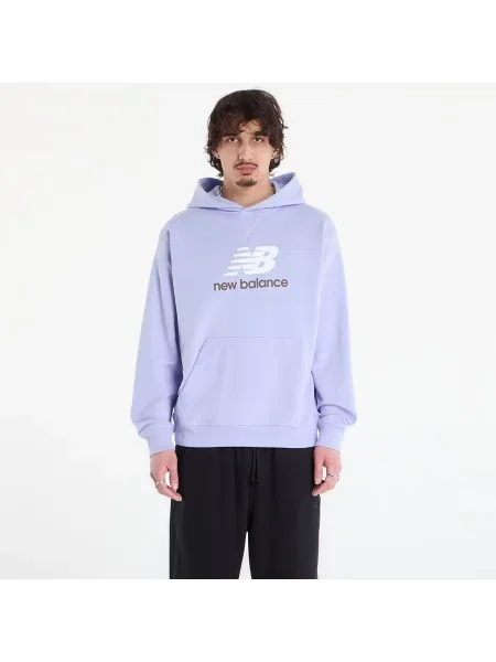 Hanorac cu glugă New Balance din material terry cu autograf