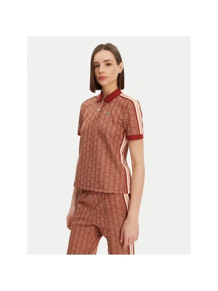 Lacoste Polo majica Slim Fit rjava