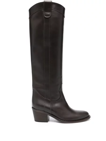 Botine Via Roma 15 din piele maro
