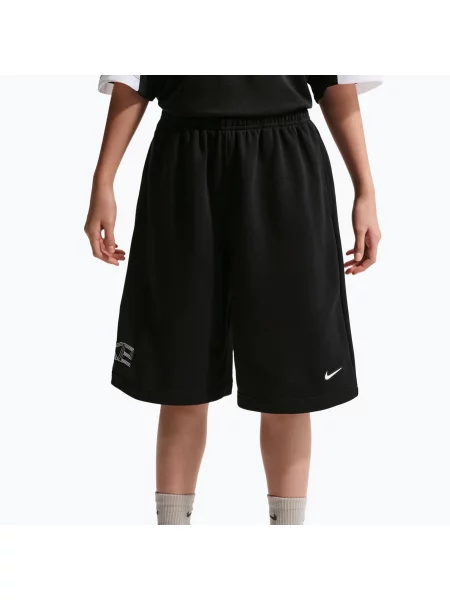 Gyerek rövidnadrág Nike Sportswear French Terry black/white. Méret: fehér
